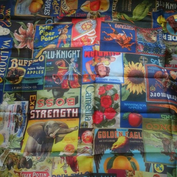 New JOHNNY WAS Crate Silk Tassel Scarf Green Multicolor Colorful Print Floral - Picture 6 of 13